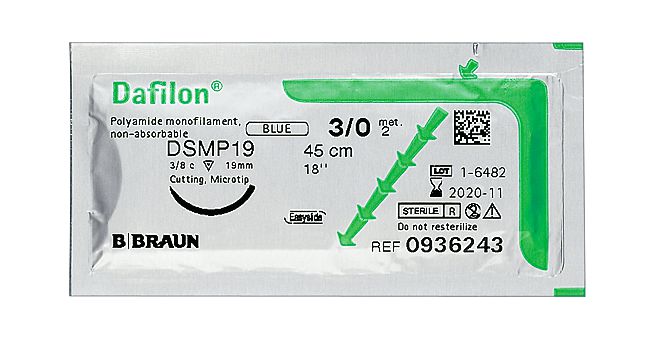 Dafilon blau [5/0, metric 1, DS16, 45cm] [36 Stück]