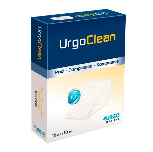 UrgoClean Kompresse, Wundauflage [6 x 6 cm] [10 Stück]