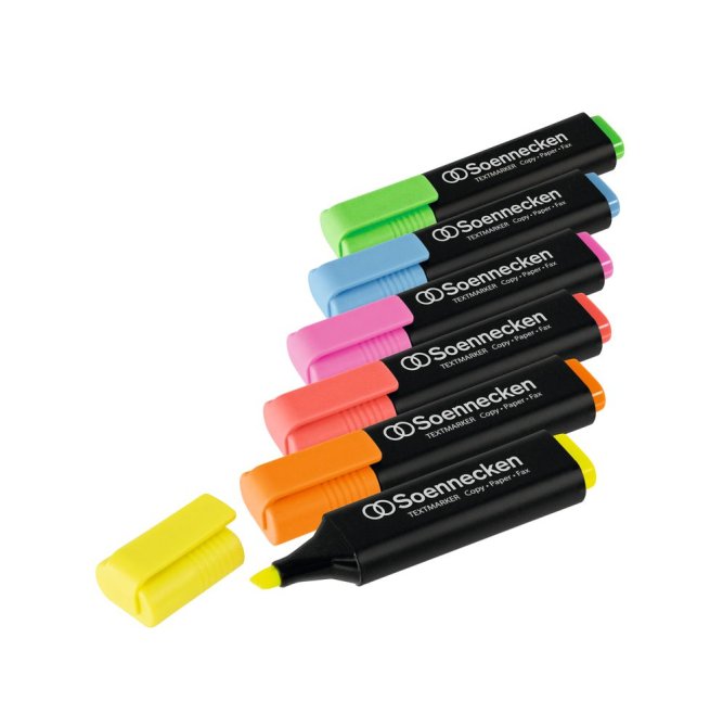 Soennecken Textmarker 3393 2-5mm Keilspitze [gelb]