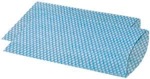 Einmal-Waschhandschuhe, blau/weiß, genäht [100 Stück]