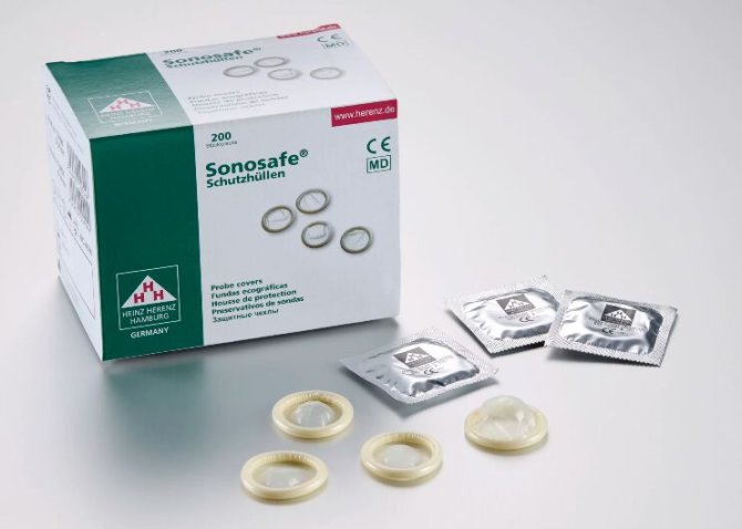 Sonosafe Schutzhüllen aus Latex, leicht gepudert [Ø 34 mm x 200 mm] [200 Stück]
