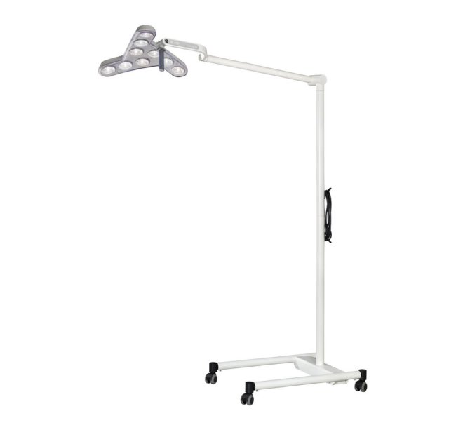 Behandlungsleuchte Triango Fokus 100-1 F Stativmodell LED dimmbar fokussierbar auf Rollstativ