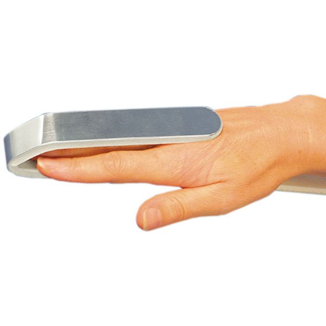Aluminium-Stab für Fingerverbände, gepolstert [480 mm x 18 mm]