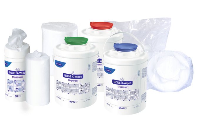 Bode X-Wipes, Spender leer [blau]