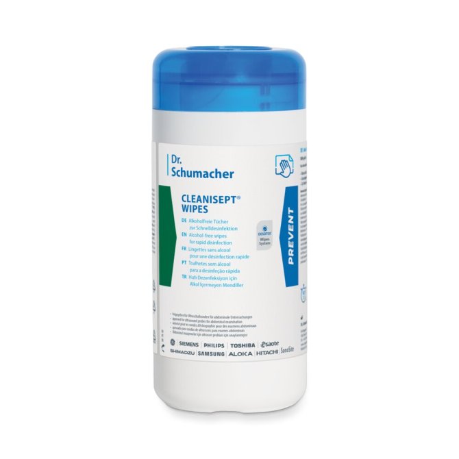 Cleanisept Wipes, Dose mit Desinfektionstücher [100 Stück]