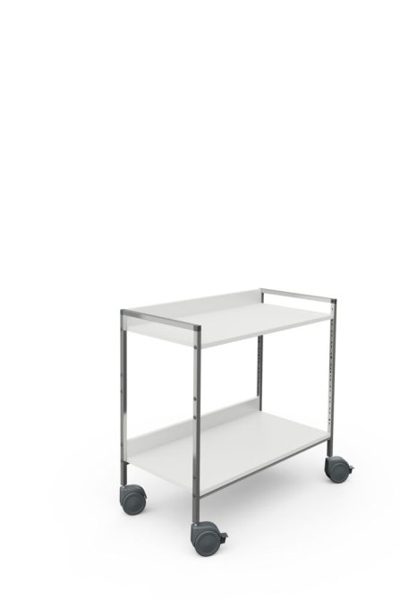 Variocar 90 Regalwagen weiß mit 2 aufgekanteten Platten