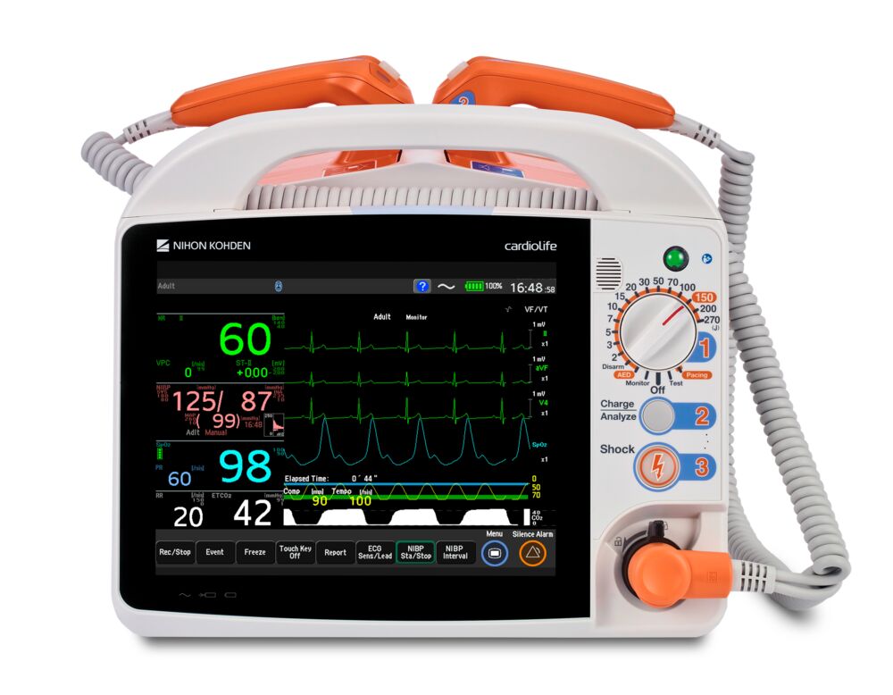 Defibrilator Cardiolife TEC-1021 Paddle ohne Herzschrittmacher inkl. Standardzubehör