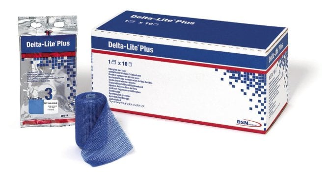 Delta-Lite Plus, blau, synth. Stützverband [3,6 m x 10 cm] [10 Stück]