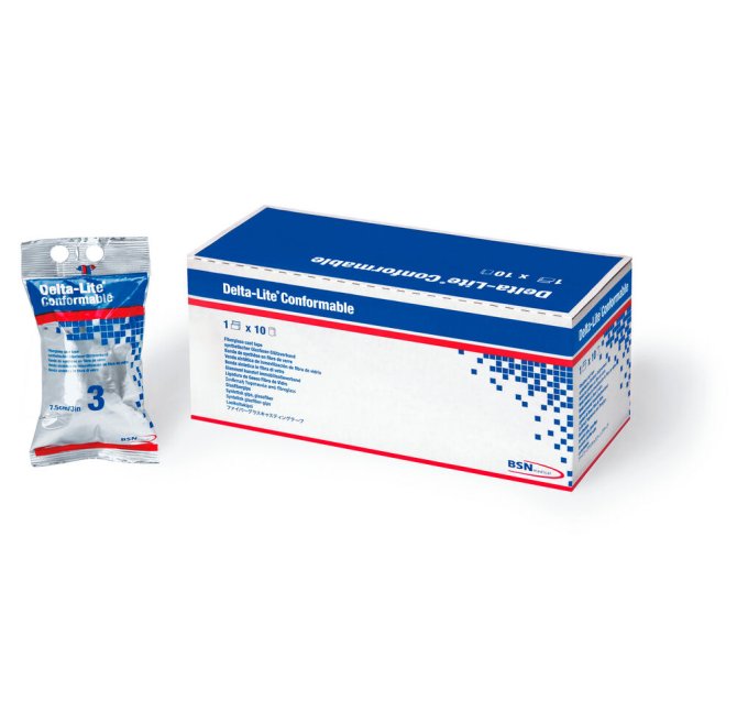 Delta-Lite Conformable, blau [5 cm x 3,6 m] [10 Stück]