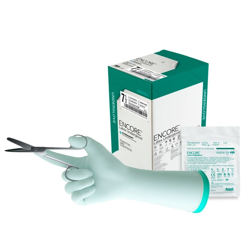 Encore Latex Underglove OP-Handschuhe steril puderfrei [Gr. 5,5] [50 Paar]