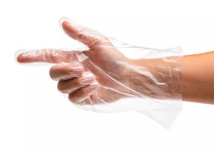 PE-Folien-Handschuhe, gehämmert [Damen] [100 Stück]