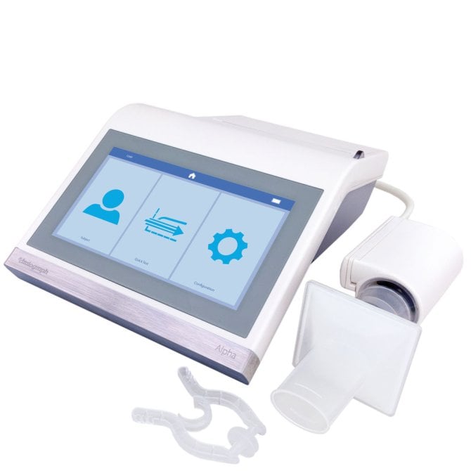 Alpha Connect All-in-one Spirometer mit integr. Drucker und Connect Software zur Einbindung in die Praxissoftware