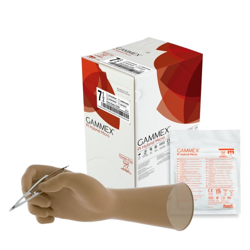 Gammex PI Hybrid Micro OP-Handschuhe steril puderfrei [Gr. 5,5] [50 Paar]