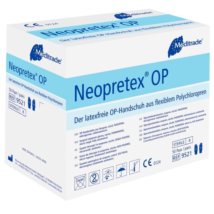 Neopretex OP-Handschuhe steril latexfrei puderfrei [Gr. 8] [50 Paar]