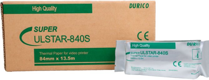 Videoprinterpapiere Ulstar 840S zu UPP84S [84 mm x 13,5 m]