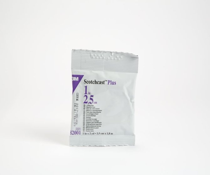 Scotchcast Plus Stützverband weiß [2,5 cm x 1,8 m] [10 Stück]