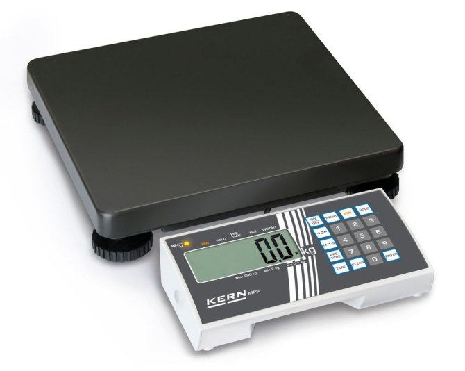 Personenwaage mit BMI-Funktion, mit PRE-TARE Funktion, mit stabiler Stahl Wägeplatte, Wägebereich 200 kg, Ablesbarkeit 100 g