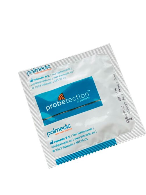 Schutzhülle für Ultraschallsonde hypoallergen latexfrei aus Polyisopren [33 x 230 mm] [100 Stück]