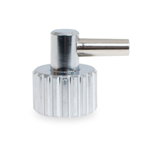 Winkelanschlusstülle mit Überwurfmutter, 5,2mm durchm., 9/16UNF, abgewinkelt 90