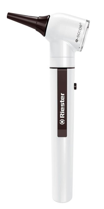 e-scope Otoskop, Direktbeleuchtung Vakuum 2,7 V, weiß, in Tasche