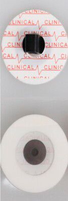 EKG Elektrode Clinical S30B Festgel [Schaumstoff 30mm Bananenstecker 4mm] [50 Stück]