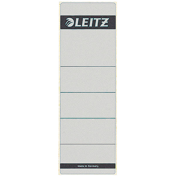 Leitz Ordneretikett 16420085 kurz/breit Papier grau [10 Stück]