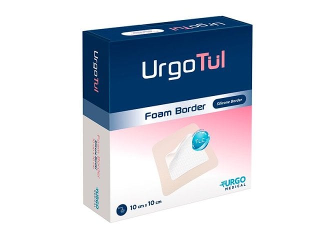 Urgotüll foam Border, Schaumstoffwundverband [15 x 20 cm] [10 Stück]