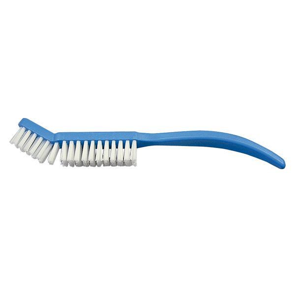Instrumenten-Reinigungsbürste, Kunststoff blau, 17 cm lang, hitzebeständig bis 134 C, autoklarvierbar