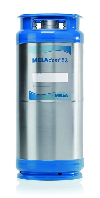Meladem 53, 2 Container a 20 Liter, gefüllt, Ø 24 cm x 57 cm Höhe