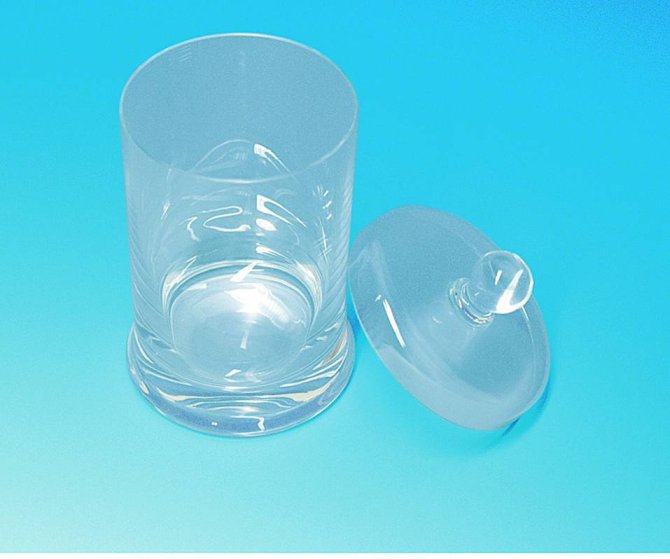 Glaszylinder mit Deckel 10 x 10 cm