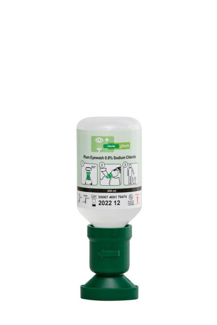 Augenspülflasche einzeln, steril mit 200 ml stabiler Natriumchloridlösung (0,9 %)