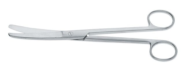 chir. Schere, gebogen, st/st, 13 cm