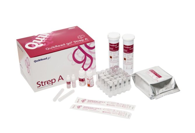 QuikRead go Strep A Testkit 50 Test einschl. Kontrolllösung