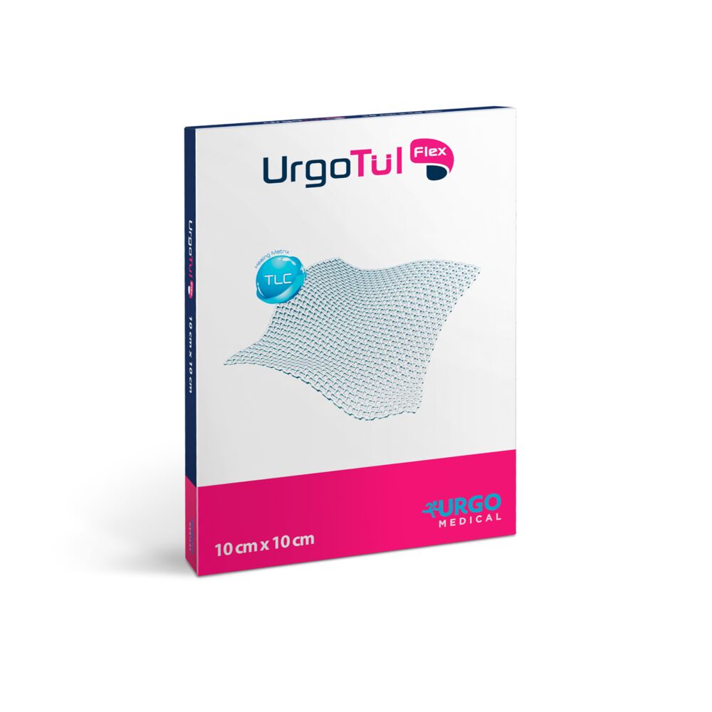 Urgo Tül Flex Gazewundauflage nicht haftend steril [10 x 10 cm] [10 Stück]