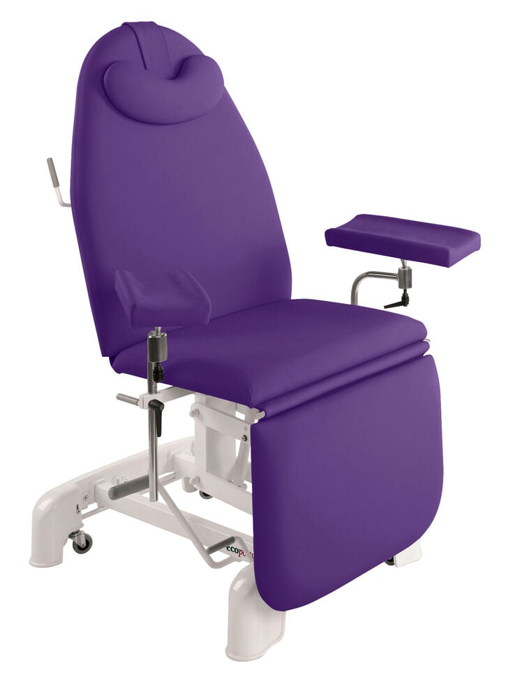 Hydraulischer Blutentnahmestuhl ohne Nasenschlitz [62 x 182 cm]