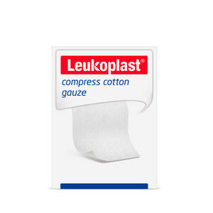 Leukoplast compress Cotton Gauze 12-fach steril [10 x 10 cm] [20 x 10 Stück]