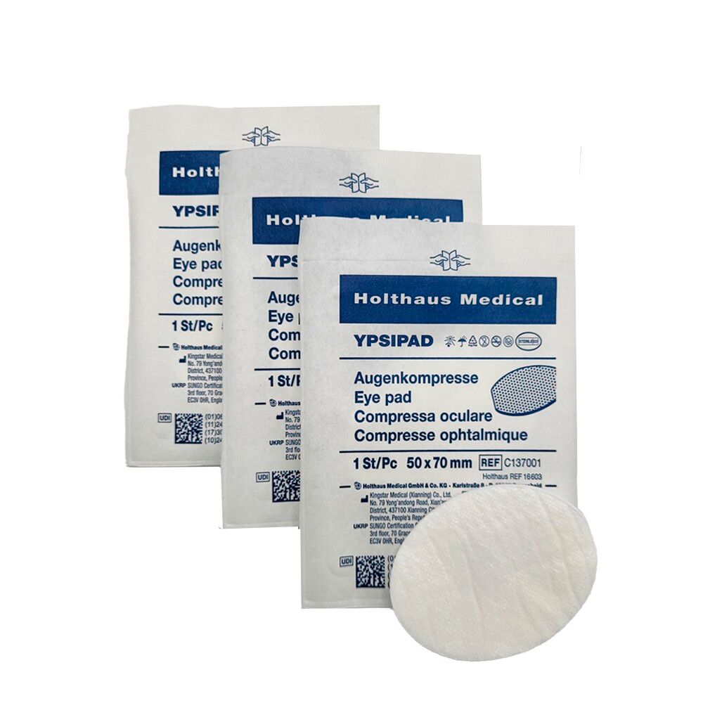 YPSIPAD Augenkompresse Vlies lose steril [50 x 70 mm]