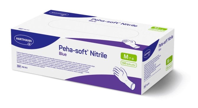 Peha-soft nitrile blue Untersuchungshandschuh [Gr. M] [100 Stück]