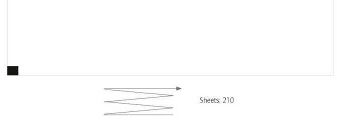 EKG-P. für Nihon-Kohden ECG-9130 ECG-2350 Faltlage 210 Blatt [210 mm x 140 mm]
