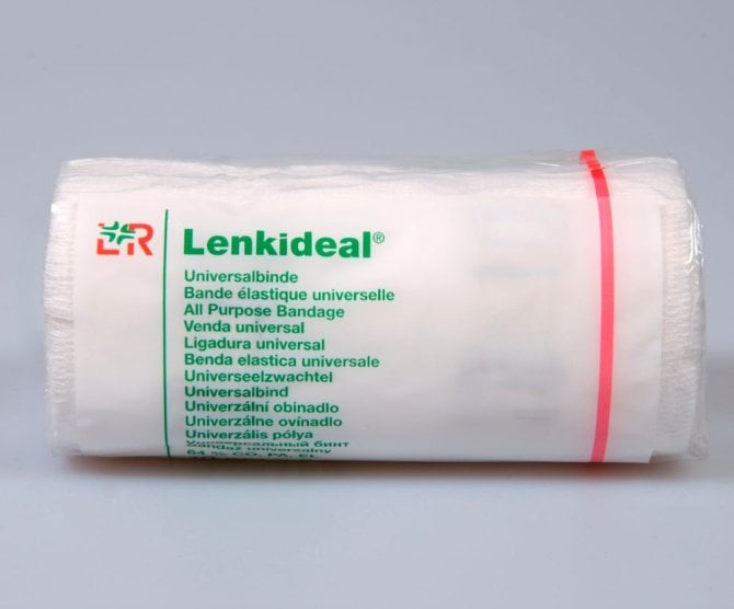 Lenkideal Idealbinde, mit Verbandklammern, einzeln [12 cm x 5 m]