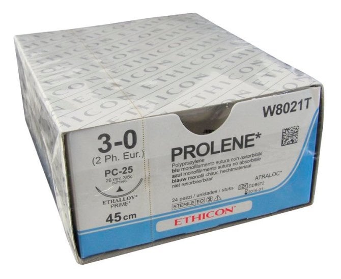 Prolene blau monofil FS2 VB 4/0 45 cm [36 Stück]