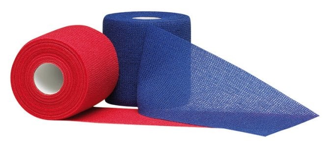 Urgomull haft color latexfrei, Fixierbinde, rot [20 m x 6 cm]