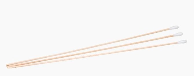 Holzwattestäbchen WA6, kl. Kopf, Ø ca.5 mm, 230 x 2,2 mm, 100 Stück