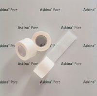 Askina Pore Vlies-Heftpflaster, weiß [2,5cm x 9,1m] [12 Stück]