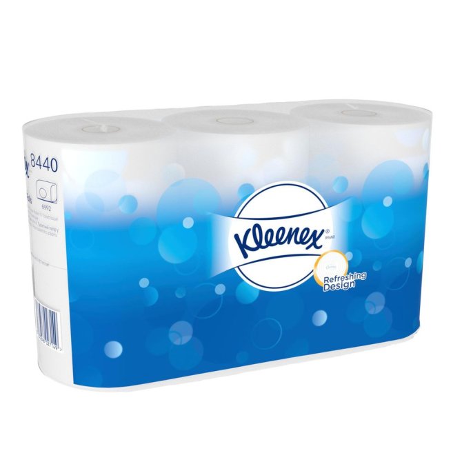 Hakle 350 Toilettenpapier, super-hochweiß, 3-lagig, 6 x 6 Rollen à 350 Blatt