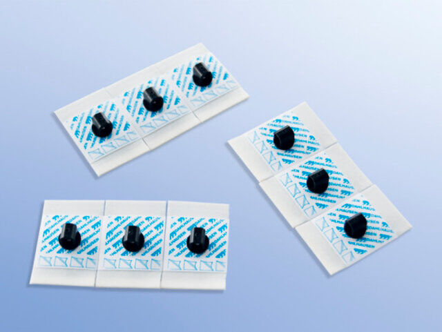 EKG-Einmalelektroden 454 Diagnostik Karbon - Anschluß f. 4 mm Stecker [50 Stück]