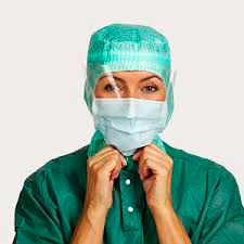 Surgine II, Maske, blau, Antifog hyperallergen [60 Stück]