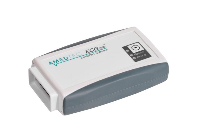 Amedtec ECGpro CardioPart 12 Blue-Pmr 12-Kanal-EKG mit Software automatischer EKG Vermessung und Datenmanagment