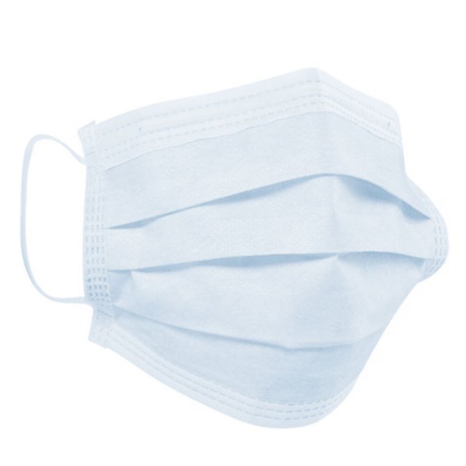 Mundschutz MediPro Loop Typ IIR blau mit Ohrschlaufen und Nasenbügel EN14683:2019 [50 Stück]