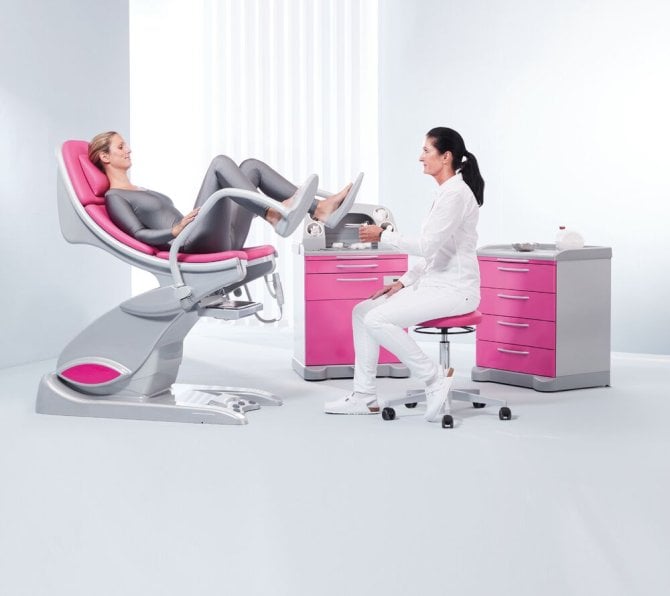Versorungsmodul, 625 x 760 x 530 mm, 4 Schubladen, fahrbar